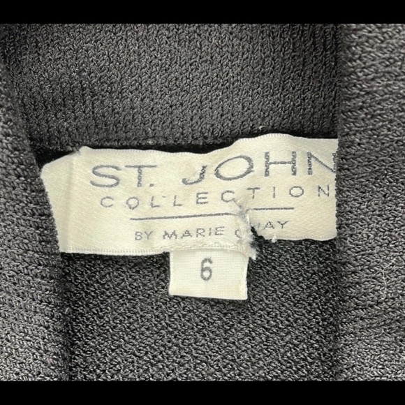 St. John Collection by Marie Gray Sz 6 Suit Jacket Knit Blazer Old Money Luxury - Picture 3 of 12